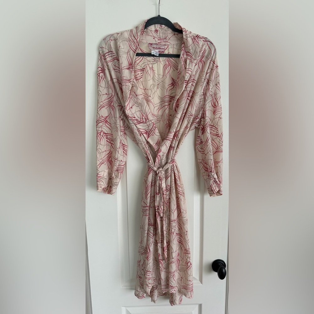 Mary Jo Bruno 100% Silk Robe Small